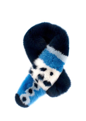 Lysa lash blue fox fur - fur, stole