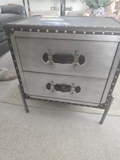 2 Drawer Bedside Table, With Storages Case Twist In Design