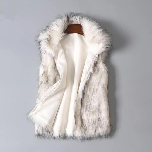 Faux fur gilets - fur, vest