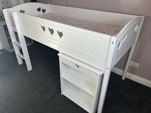 White wooden mid sleeper - wooden,