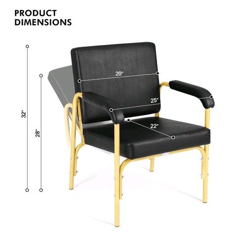 Black auto reclining shampoo - black,