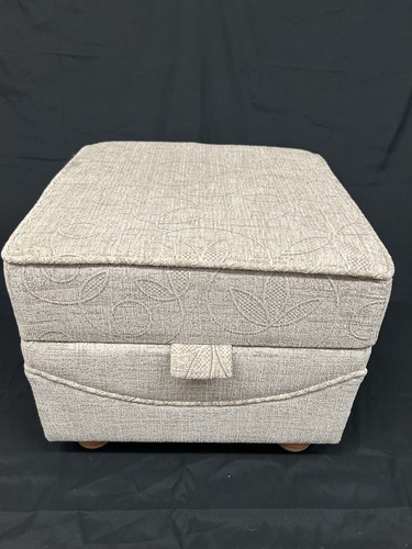 Upholstered storage footstool - storage,