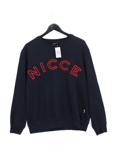 Nicce men hoodie blue - m,