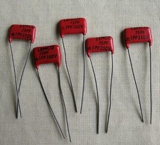 Silver Mica Capacitors, Various values, 1pF to 2000 pF, 350V NOS
