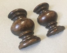 Antique Wooden Furniture Finial Pillars Turned Cabinet Salvaged Reclaimed