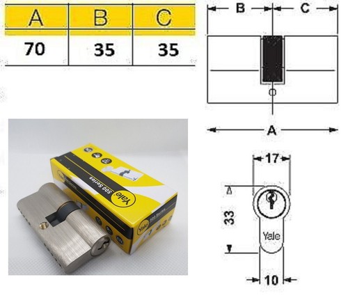 Yale keyed alike cylinder - , lock