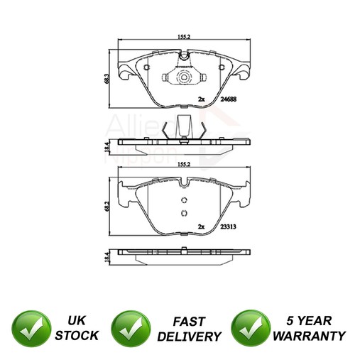 Brake pads set front sjr - brake,