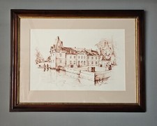 Large Framed Oil Pastel