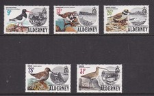 Alderney 1984 birds set - alderney,