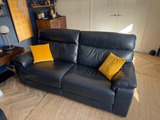 Barker & Stonehouse Leather 3 Seater Electric Reclining Sofa & 2 Chairs