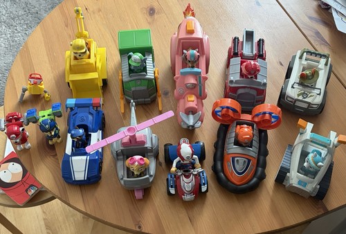 Paw patrol figures - paw, vehicles
