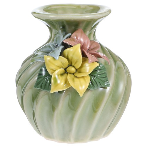 Yellow ceramic vases for home - vases,