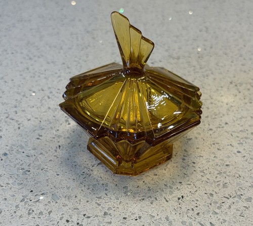 Art deco glass czech - deco, trinket