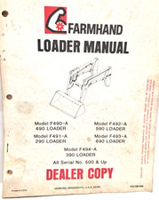 USED FARMHAND LOADER MANUAL