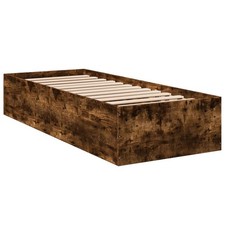 Bed Frame Base Bedstead Smoked