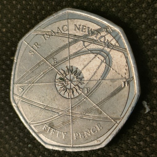 2017 sir isaac newton 50p - isaac,