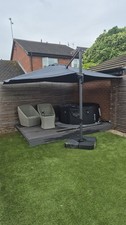 Rectangular Parasol Grey 2.7m x 3.5