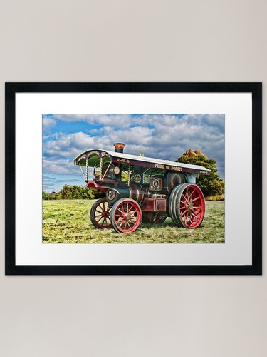 Burrell showmans engine framed - burrell,