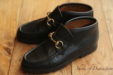 Gucci black Leather brass Bit