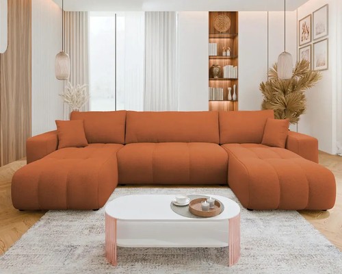 Shaped corner sofa bed - u-shaped,