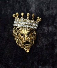 Lion Head With Rhinestone