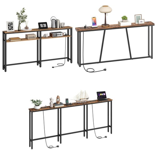 Console table with - with, charging