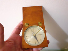 An Antique Mahogany Pocket Compass c1880