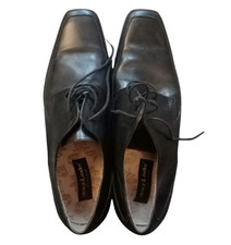 Loake Design Shoes Mens Gents Size 9 Black Leather Formal Smart Lace Up Work