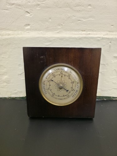 Vintage tiwe aneroid barometer - aneroid,