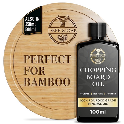 Deer oak chopping board - oak,