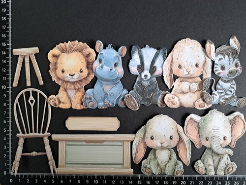 Baby themed die cuts