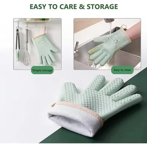 Silicone oven gloves heat - gloves,