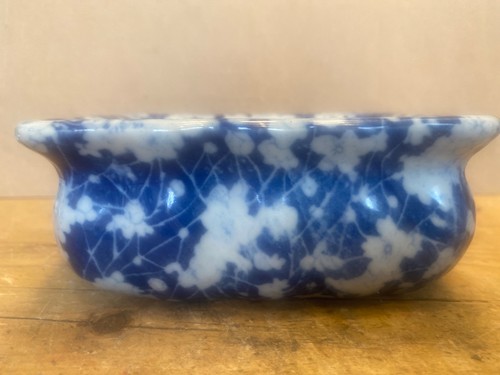 Vintage blue white ceramic - &,