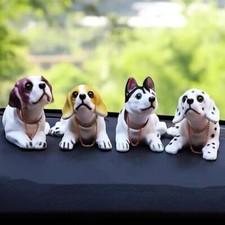 Dashboard Head Dogs Nodding Dog Figurine For Car Dashboard Desk Ornament