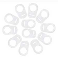Silicone Clear MAM Adaptor Ring Baby Dummy Clip Soother Adaptors Dummies Babies
