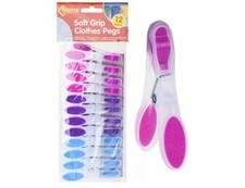 CLOTHES PEGS X 96 SOFT GRIP