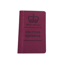 Vintage British Driving Licence from January 1972-75 ~ Collectible ~ Prop