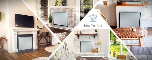 Magnetic fireplace blanket - magnetic,