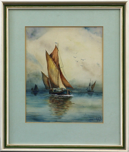 Watercolour s thames - by, r.a.s.