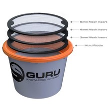 Guru Bait Riddle Multi Mesh Groundbait Maggot Fishing Bucket Angling Accessory