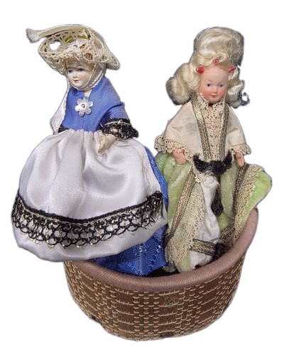 French cellulid miniature - cellulid,