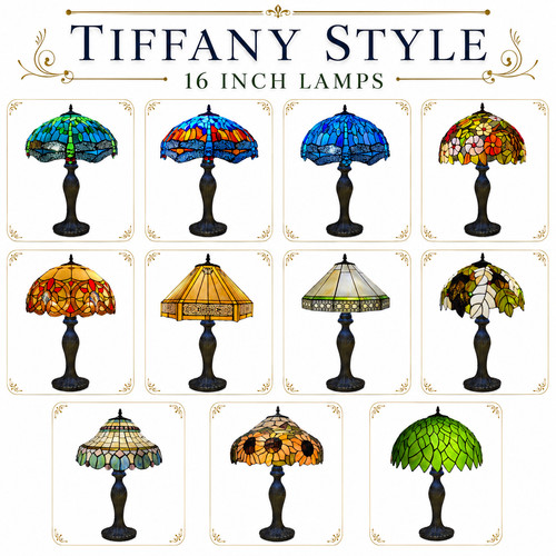 Inch tiffany style table - inch,