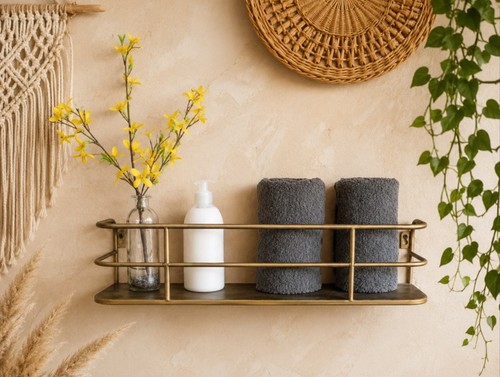 Industrial style shelf with - shelf,