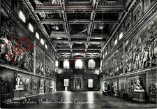 Picture Postcard; Firenze, Florence, Palazzo Vecchio, Salone Dei Cinquecento