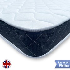 Caravan Mattress 2ft6 Campervan Static Motorhome Memory Foam Spring Black Wave