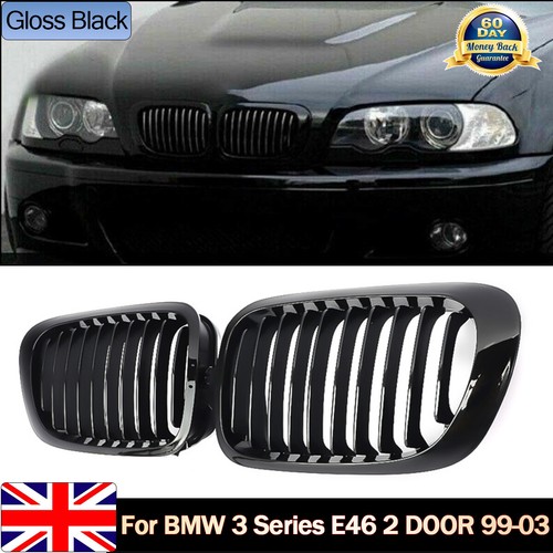Glossy black front kidney - glossy,