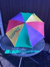 ?Vintage Rare Crayola Crayons Rainbow Umbrella