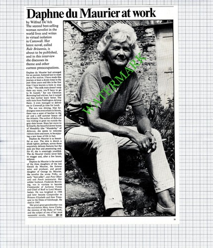 Daphne maurier novelist - daphne,
