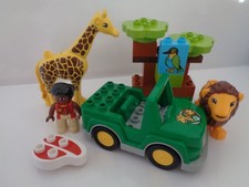 Duplo Safari Lion & Giraffe Jeep Figure savannah around the world 10802