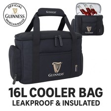 Guinness Cooler Bag 16L Insulated Leakproof Lunch Picnic Camping BBQ Travel Bag
